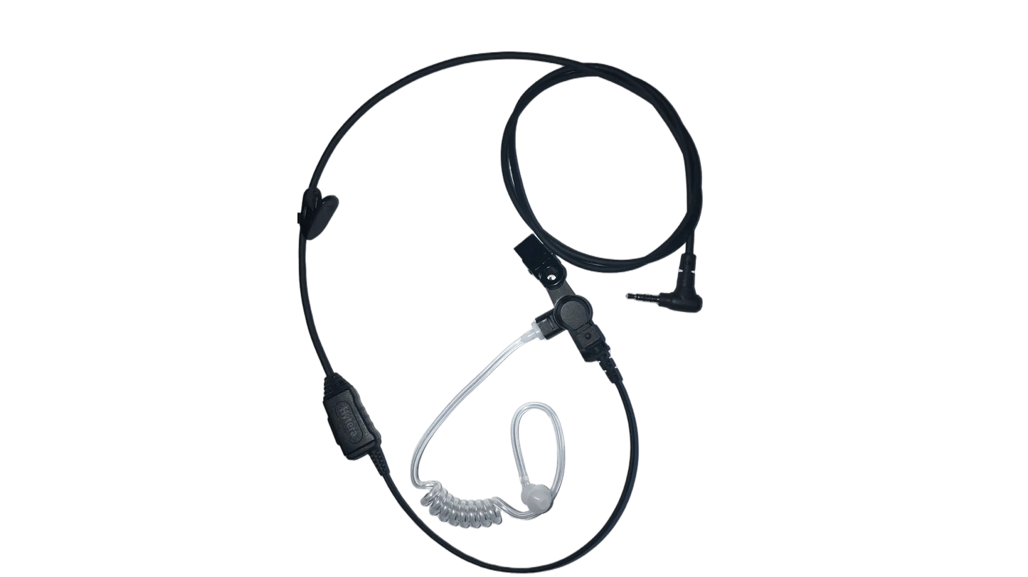 Hytera EAS07 - 3.5mm Auricolare con tasto PTT e tubo acustico trasparente