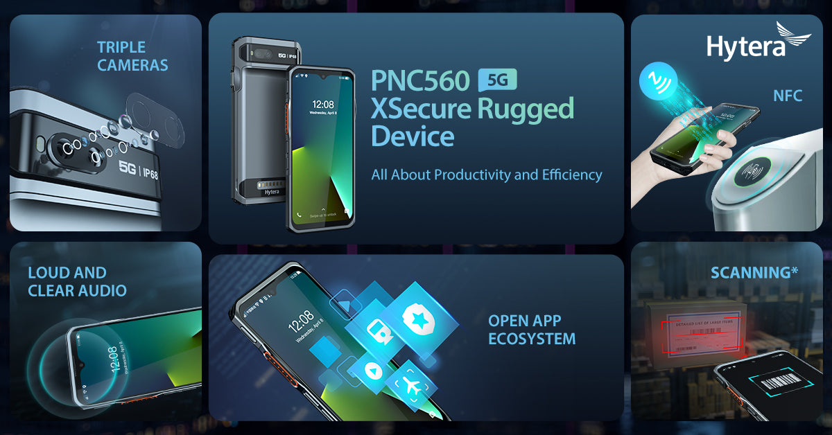 Hytera PNC560 -Smartphone Multi-Funzione con tasto PTT